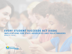 every student succeeds act (essa)