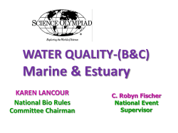 the Water Quality Index used for freshwater does not apply to marine