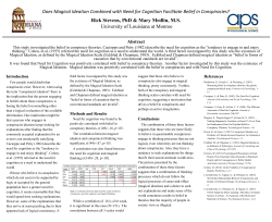 Costly Signals and Moral Behavior Logan Hale and Jack Palmer