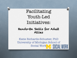 Facilitating Youth-Led Initiatives