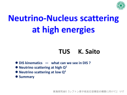 Nuclear effect on the structure functions TUS K. Saito - J
