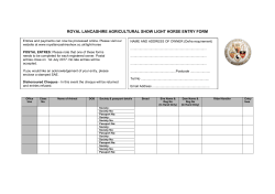 royal lancashire agricultural show light horse entry form