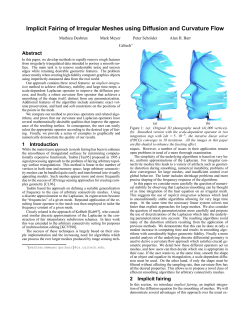 Implicit Fairing of Irregular Meshes - Caltech Multi
