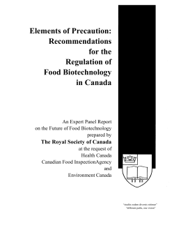 GM report english - The Royal Society of Canada