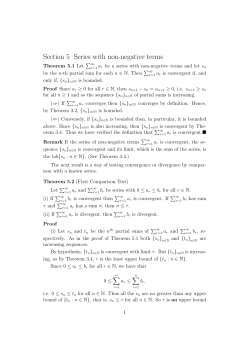 Section 5 Series with non
