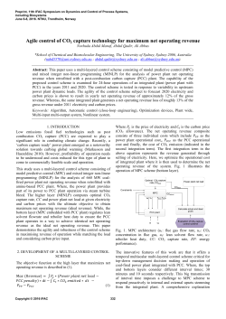 Agile Control of CO2 Capture Technology for Maximum Operations