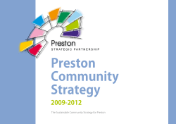 Preston Community Strategy - Lancashire County Council