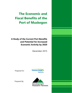 The Economic and Fiscal Benefits of the Port of Muskegon