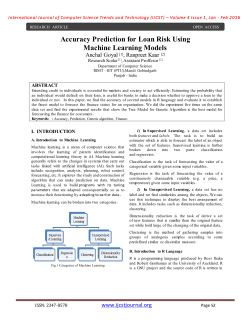 Accuracy Prediction for Loan Risk Using Machine Learning Models