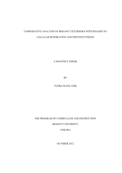 comparative analysis of biology textbooks with regard to cellular