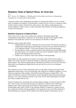 Radiation Tests of Optical Fibres: An Overview