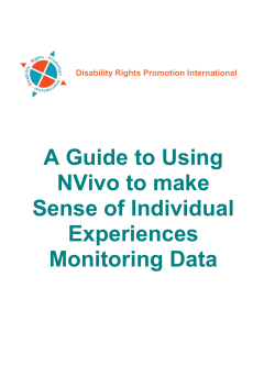 NVIVO Training Manual