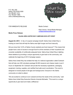 Salina Area United Way Campaign Kick