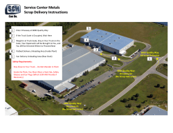 Service Center Metals Scrap Delivery Instructions Service Center