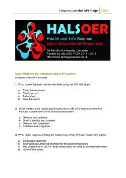 How to use the API Strips