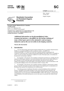 Stockholm Convention on Persistent Organic Pollutants
