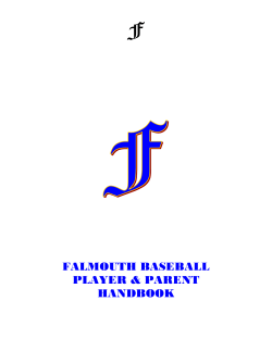 2016 Falmouth Baseball Player Handbook