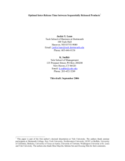 Optimal Inter-Release Time between Sequentially