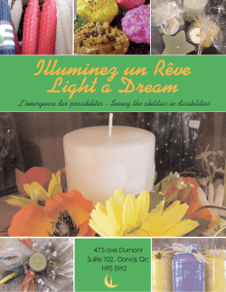 Illuminez un R&ecirc;ve Light a Dream