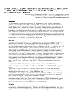 Implications of Environmental Regulation and Coal Plant Retirement