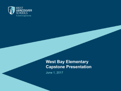 Capstone - West Vancouver Schools