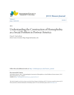 Understanding the Construction of Homophobia as a Social