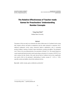 The Relative Effectiveness of Teacher