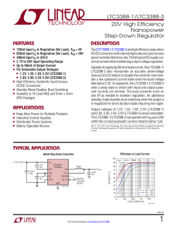 LTC3388-1/LTC3388-3