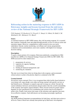 National Strategic Framework