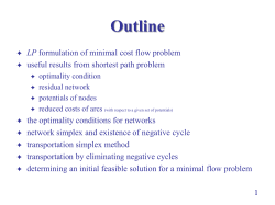 Minimum Cost flow Problems