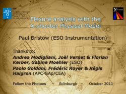 Flexure Analysis with the X