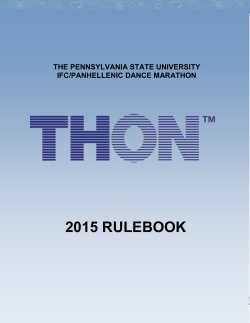 THON Chair Requirements