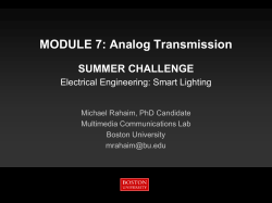 ECE PowerPoint Presentation - Multimedia Communications