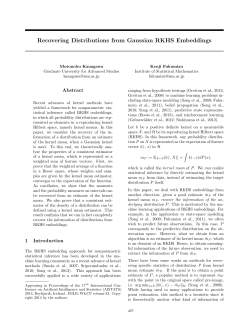 Recovering Distributions from Gaussian RKHS Embeddings