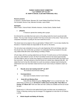 Minutes 28.02.17 - St. Mary`s Batley