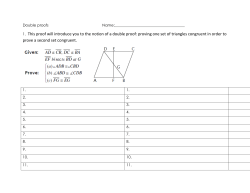 1. This proof will introduce you to the notion of a double proof
