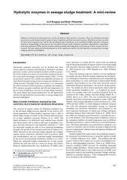 Hydrolytic enzymes in sewage sludge treatment