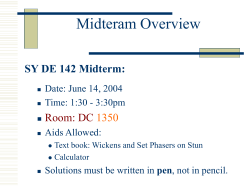 Midterm Review