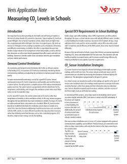 Measuring CO2 Levels in Schools