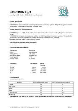 korosin h2o - pro K&Uuml;HLSOLE GmbH