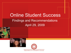 Online Student Success