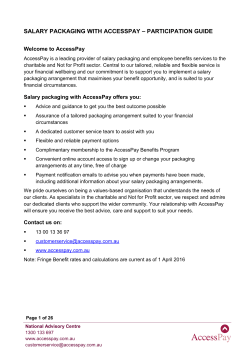 AccessPay Participation Guide