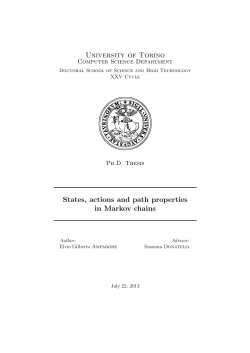University of Torino States, actions and path properties in