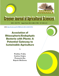 Association of Rhizospheric/Endophytic Bacteria with Plants: A
