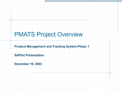 PMATS Overview