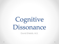 Cognitive Dissonance