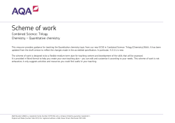 Scheme of work
