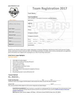 Team Registration 2017
