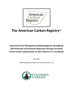 The American Carbon Registry&trade;