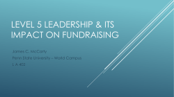 The Impact of Level 5 Leadership in Fundraising